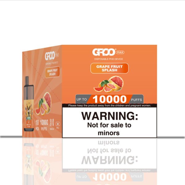 GROO MAX–GRAPE FRUIT SPLASH–10 PACK BULK